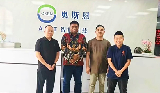印度尼西亞水文水利客戶(hù)蒞臨奧斯恩參觀考察